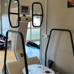 Plateforme LPG Huber 360, utilisée chez Kinesium Mios pour le traitement des cicatrices, pour améliorer la circulation, raffermir la peau et stimuler le drainage lymphatique.